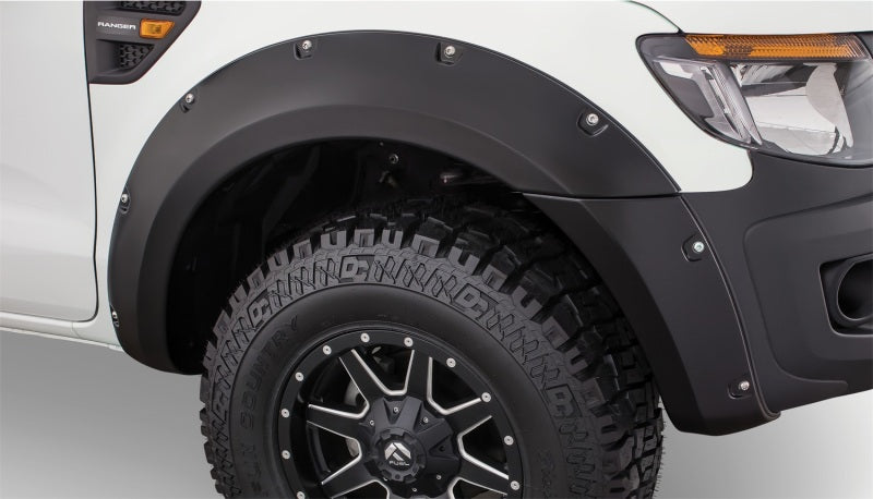 Bushwacker 11-15 Ford Ranger T6 Pocket Style Flares 2pc - Black