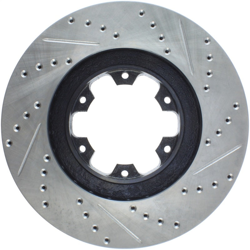 StopTech 98-03 Infiniti QX4/QX56 / 12/98-04 Nissan Pathfinder Slotted & Drilled Right Front Rotor