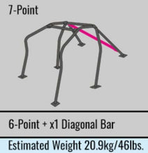 Load image into Gallery viewer, Cusco D1 Chromoly 7PT 2-Pssgr Blue Roll Cage 18+ Honda Civic Type-R / 17+ 5-Door Hatchback (LHD)