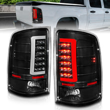 Load image into Gallery viewer, ANZO 2007-2013 GMC Sierra LED Tail Lights w/ Light Bar Black Housing Clear Lens