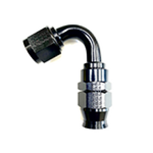 Load image into Gallery viewer, Fragola -6AN Real Street x 120 Degree Hose End Black For PTFE Hose