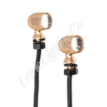 Load image into Gallery viewer, Letric Lighting 12mm Mini Red Turn Signal LEDs- Gold Anodized