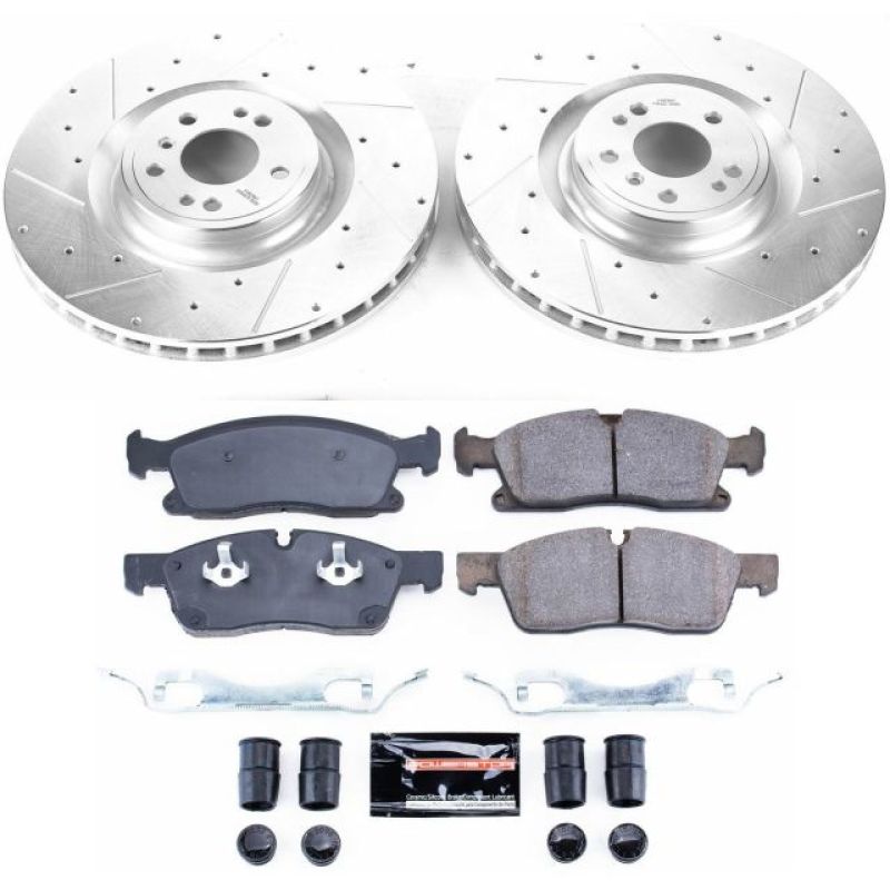 Power Stop 13-16 Mercedes-Benz GL450 Front Z23 Evolution Brake Kit
