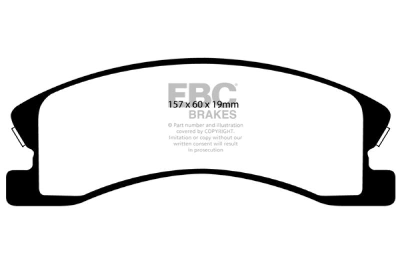 EBC 99-04 Jeep Grand Cherokee 4.0 (Akebono) Greenstuff Front Brake Pads