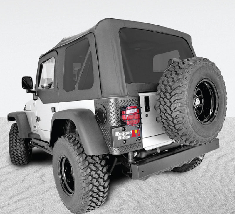 Rugged Ridge XHD Sailcoth S-Top Black Tint Door Skins 97-06 TJ