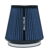 Spectre HPR Conical Air Filter 6in. Flange ID / 7.313in. Base OD / 7in. Tall - Blue