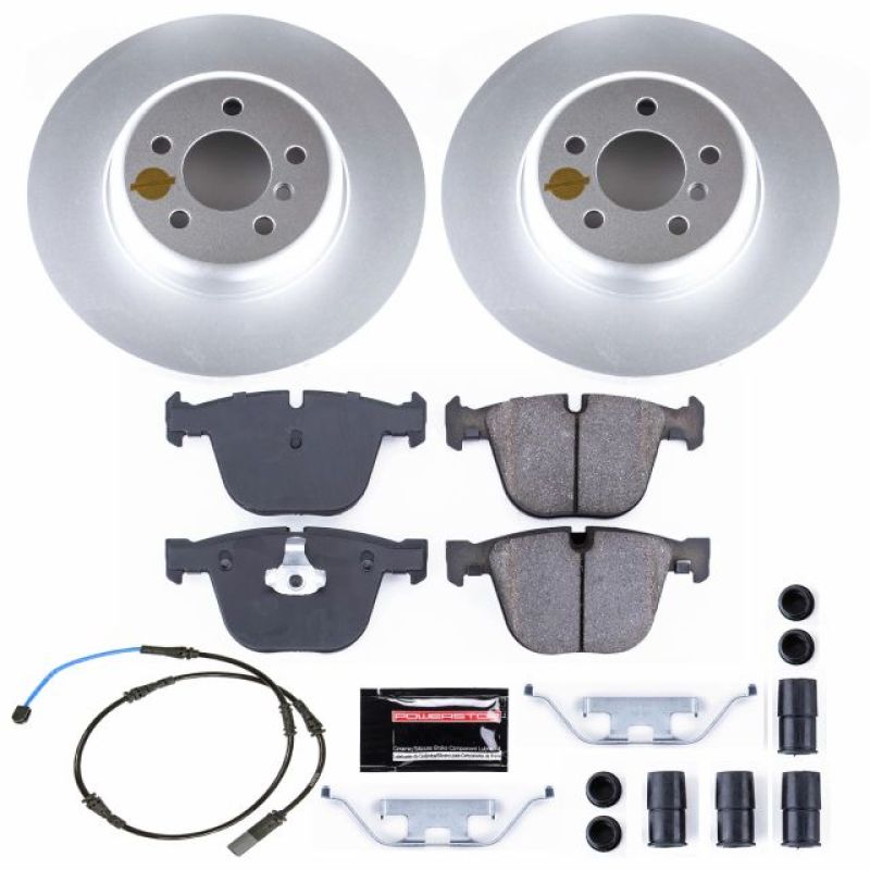 Power Stop 10-17 BMW 535i GT Rear Z23 Evolution Sport Coated Brake Kit