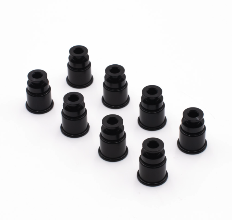 BLOX Racing 14mm Adapter Top (1/2in) w/Viton O-Ring & Retaining Clip (Set of 8)