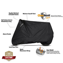Load image into Gallery viewer, Dowco Cruisers (Small/Medium Models) WeatherAll Plus Motorcycle Cover - Black