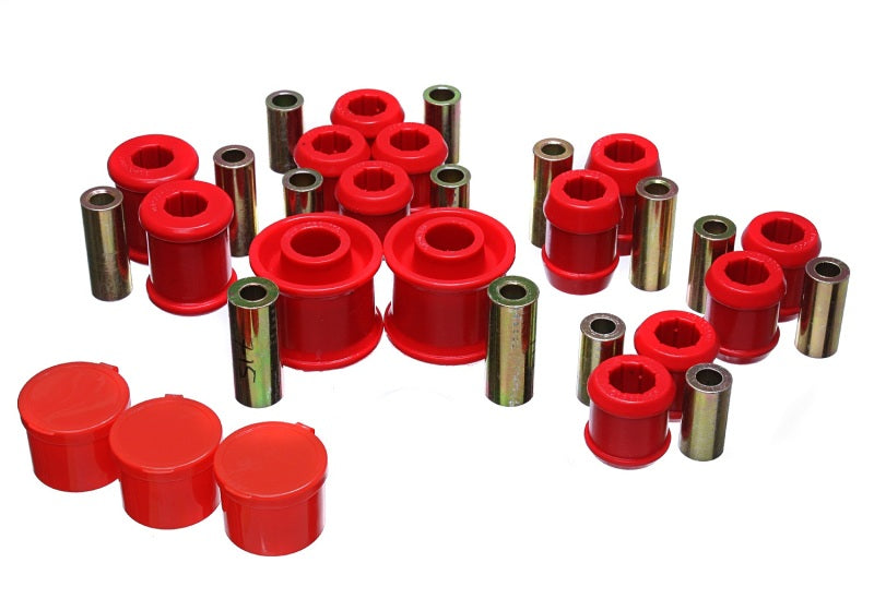 Energy Suspension 12-16 VW Passat / 07-16 VW EOS (1F) Rear Control Arm Bushing Set - Red - GTR Auto