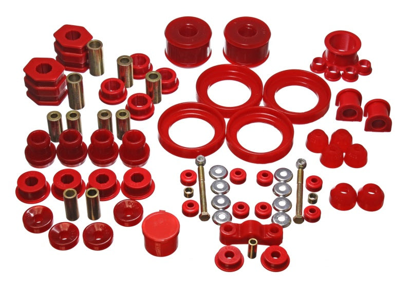Energy Suspension 96-00 Honda Civic/CRX Red Hyper-Flex Master Bushing Set - GTR Auto
