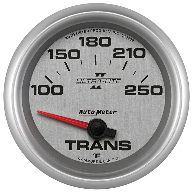 AutoMeter Gauge Transmission Temp 2-5/8in. 100-250 Deg. F Electric Ultra-Lite II