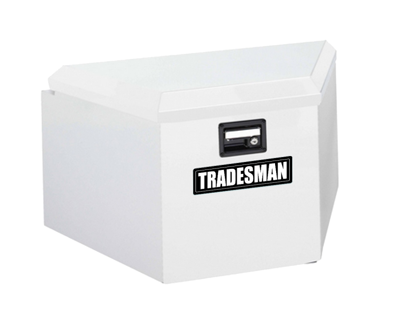 Tradesman Steel Trailer Tongue Storage Box (16in.) - White