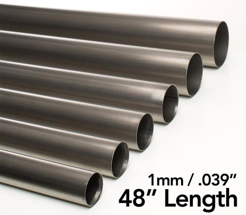 Ticon Industries 2.13in Diameter x 48.0in Length 1mm/.039in Wall Thickness Titanium Tube