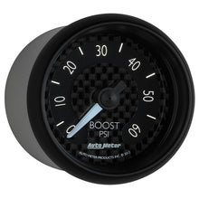 Load image into Gallery viewer, Autometer GT Series 52mm Mechanical 0-60 psi Boost Gauge