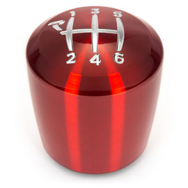 Raceseng Ashiko Shift Knob (Gate 1 Engraving) M12x1.5mm Adapter - Red Translucent