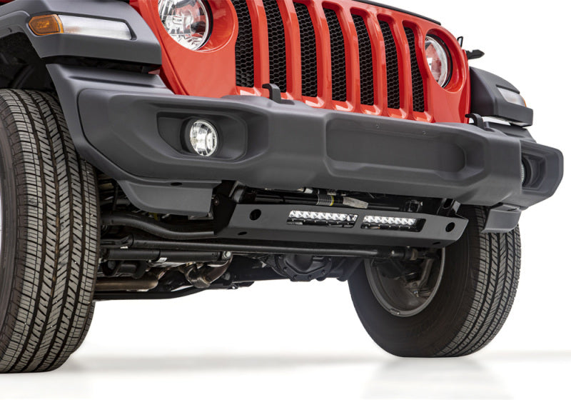 Rampage 2018-2019 Jeep Wrangler(JL) Skid Plate With Light Bar - Black