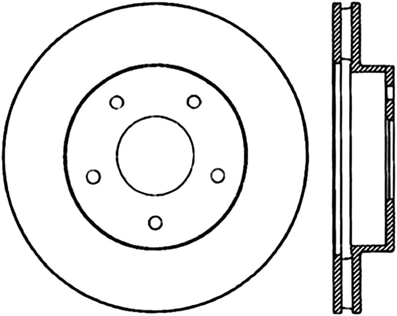 StopTech Slotted & Drilled Sport Brake Rotor