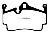 EBC 09-12 Porsche Boxster (Cast Iron Rotors only) 2.9 Orangestuff Rear Brake Pads