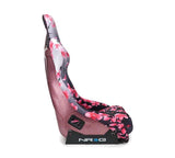 NRG FRP Bucket Seat PRISMA Japanese Cherry Blossom Edition W/ Pink Pearlized Back - Large