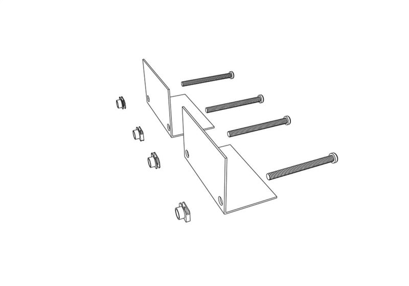 BAK BAKBox2 Clamping Brackets (C) Qty 2 (w/ U-Nuts & Screws)