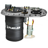 Fuelab Quick Service Surge Tank w/Bosch Lift Pump & Single 500LPH Brushed Pump w/Controller-Titanium