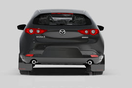 Rally Armor 19-25 Mazda3 Hatchback White UR Mud Flap w/Black Logo