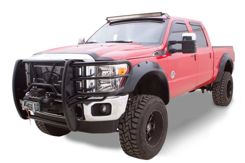 Bushwacker 11-16 Ford F-250 Super Duty Cutout Style Flares 4pc - Black