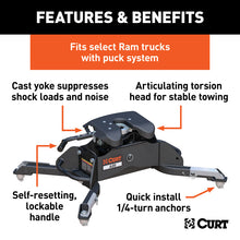 Load image into Gallery viewer, Curt A20 5th Wheel Hitch w/Ram Puck System Legs