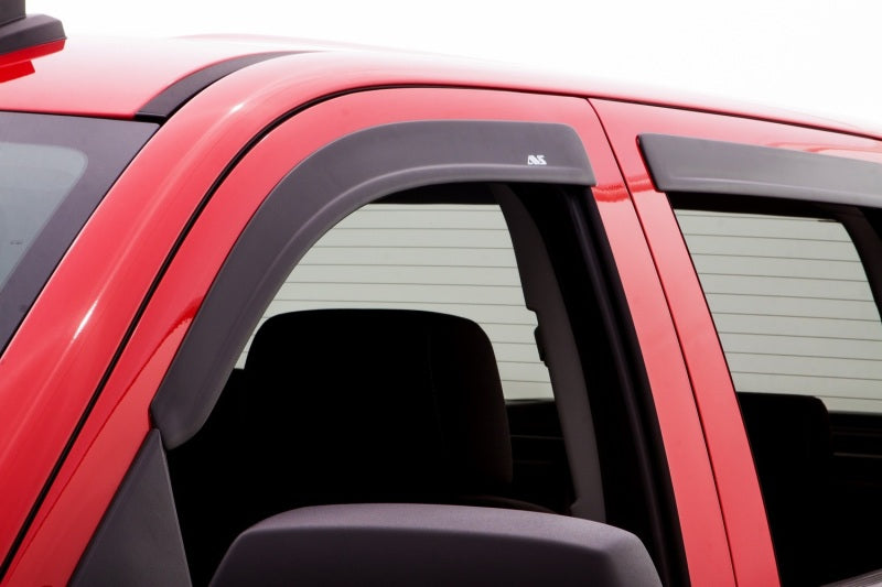 AVS 14-18 GMC Sierra 1500 Crew Cab Ventvisor & Aeroskin Deflector Combo Kit - Matte Black