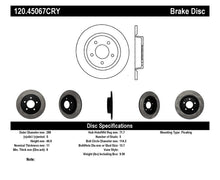 Load image into Gallery viewer, Stoptech 04-13 Mazda 3 Rear Premium Cryostop Brake Rotor