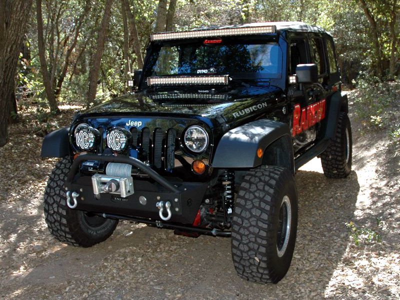 KC HiLiTES 07-18 Jeep JK 50in. C-Series C50 LED Light Bar w/Overhead Mount Bracket Kit