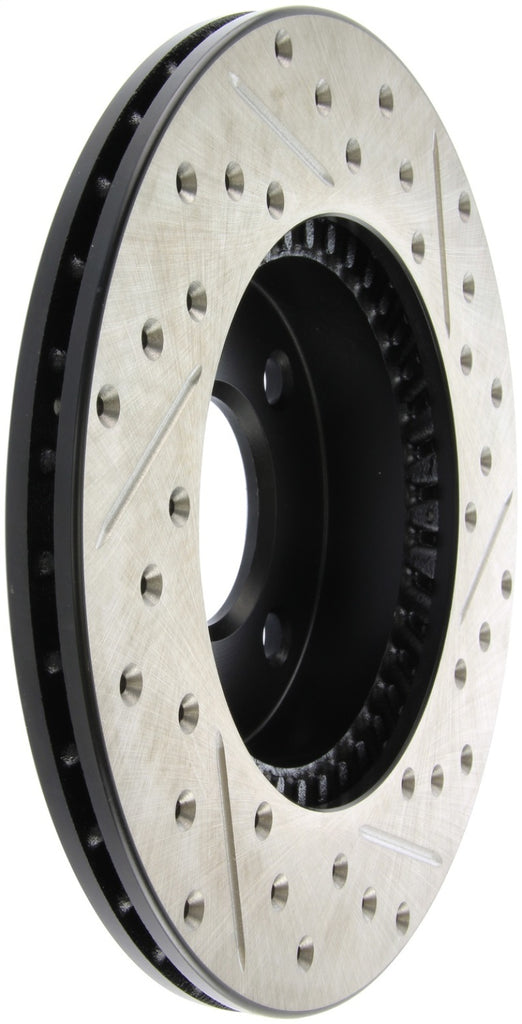 StopTech 95-99 Nissan 200SX / 98-99 Sentra (Exc Wagon) Slotted & Drilled Right Front Rotor