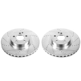 Power Stop 07-08 Mercedes-Benz CL550 Front Evolution Drilled & Slotted Rotors - Pair