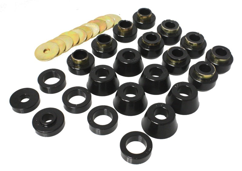Energy Suspension 87-96 Jeep Wrangler Black Body(cab) Mount Set - GTR Auto