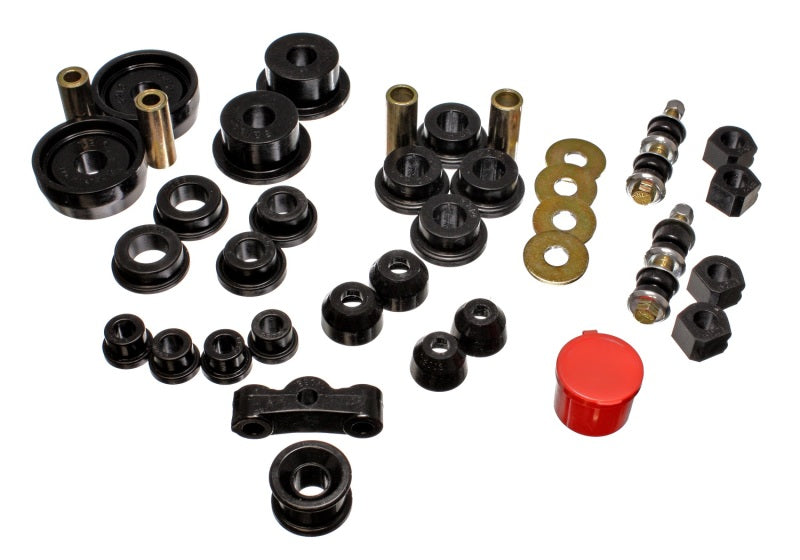 Energy Suspension 84-87 Honda Civic/CRX Black Hyper-Flex Master Bushing Set - GTR Auto
