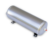 Load image into Gallery viewer, Ridetech Air Tank 2 Gallon Aluminum w/ 2- 1/4in Ports and 1- 1/8in Port
