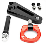 Raceseng 2015+ Ford Mustang GT/GT350/GT350R/V6 Tug Tow Hook (Front) - Red
