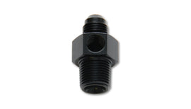 Vibrant -6AN Male to 1/4in NPT Male Union Adapter Fitting w/ 1/8in NPT Port