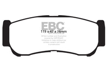 Load image into Gallery viewer, EBC 07-09 Hyundai Santa Fe 2.7 Ultimax2 Rear Brake Pads