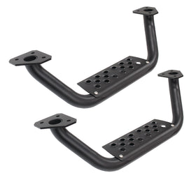 Go Rhino Dominator Extreme D6 SideSteps - Tex Blk - 4in Drop Down Steps (Pair) - GTR Auto