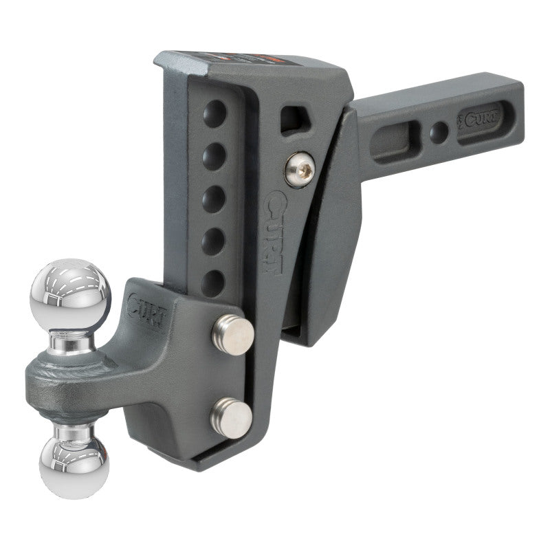 Curt Rebellion XD 2in / 2-5/15in Cushion Hitch Ball Mount w/ 2in Shank