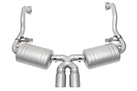 SOUL 05-08 Porsche 987.1 Cayman / Boxster Performance Exhaust - Slash Cut Sig Satin Tips
