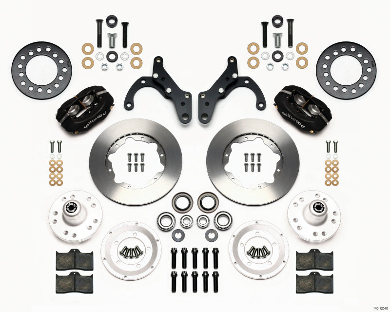 Wilwood Forged Dynalite Front Kit 11.00in 69-70 Impala Drum/Disc 69-82 Vette