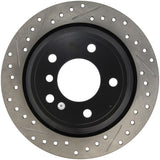 StopTech 01-03 BMW 525/530 Series / 96-03 540i / 96-00 528 Series Slotted&Drilled Right Rear Rotor