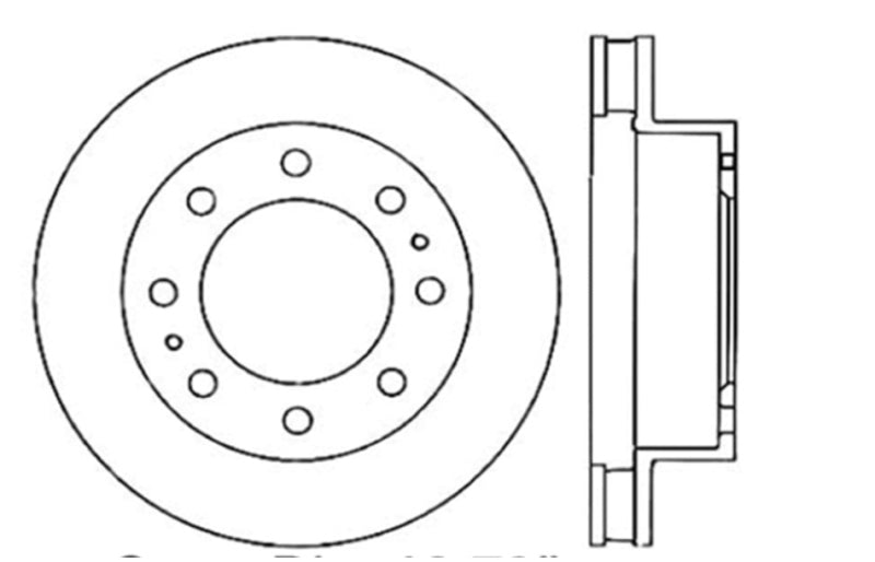 StopTech Drilled Sport Brake Rotor