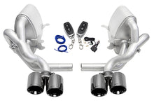 Load image into Gallery viewer, SOUL 05-08 Porsche 997.1 Carrera Valved Exhaust (with PSE) - Black Chrome Tips