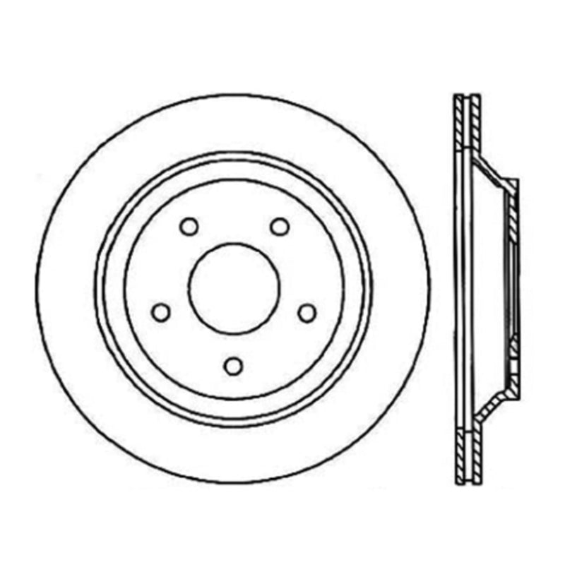 Stoptech 88-96 Chevrolet Corvette Rear Cryo-Stop Rotor