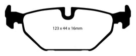 EBC 99-01 Saab 9-5 2.3 Turbo (Aero) Yellowstuff Rear Brake Pads