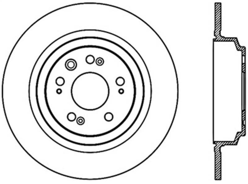 StopTech 2009-2014 Acura TL Cryo Slotted Front Left Sport Brake Rotor